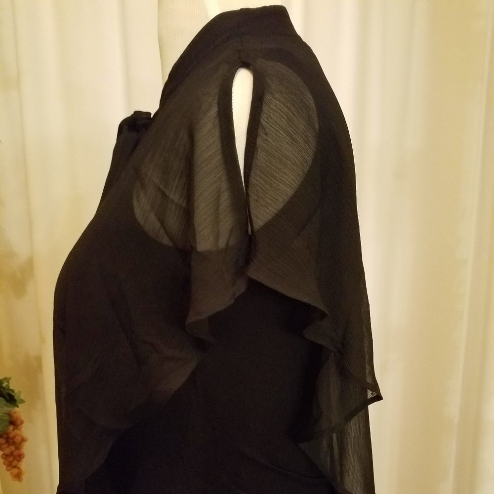 ALYX Black tank with shear overlay and tie neck - Picture 4 of 5